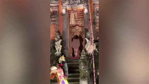 German tourist strips naked at Bali temple performance